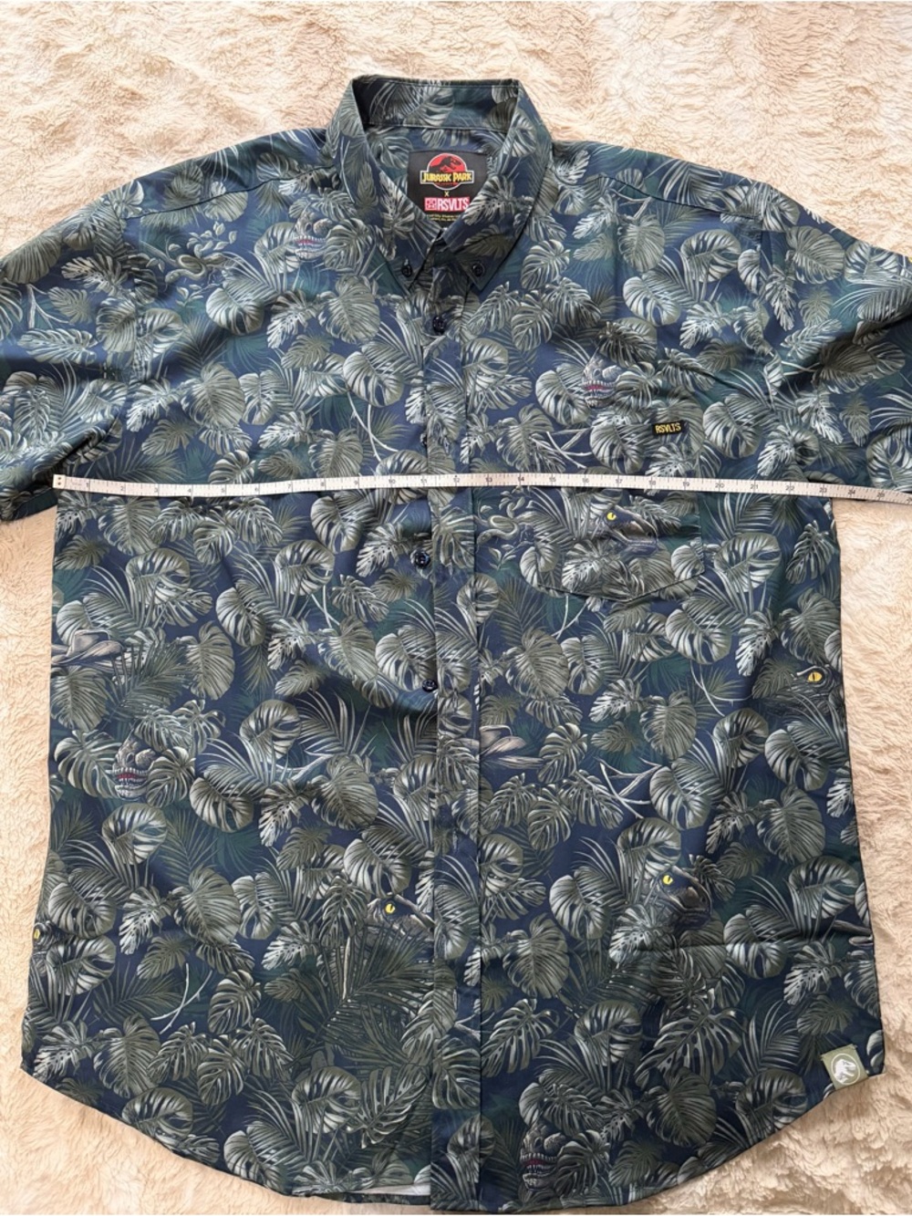 RSVLTS “Clever Girl” Men’s short sleeve button down - XL - Picture 3 of 9